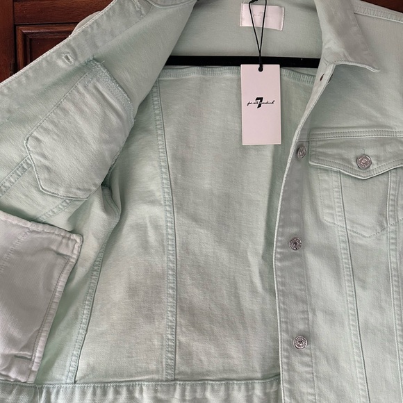 Seven for All Mankind mint denim jacket - Picture 6 of 7
